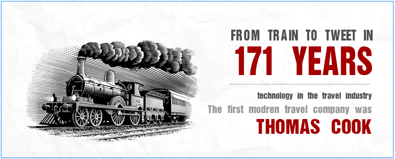 From Trains to Tweets : 171 Years of Technology in Travel Industry