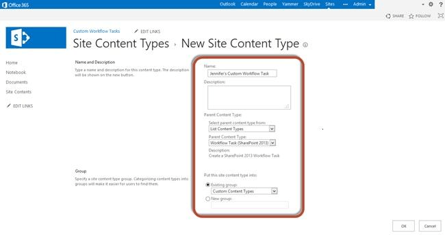 Required Steps to Create Custom Content Types in SharePoint