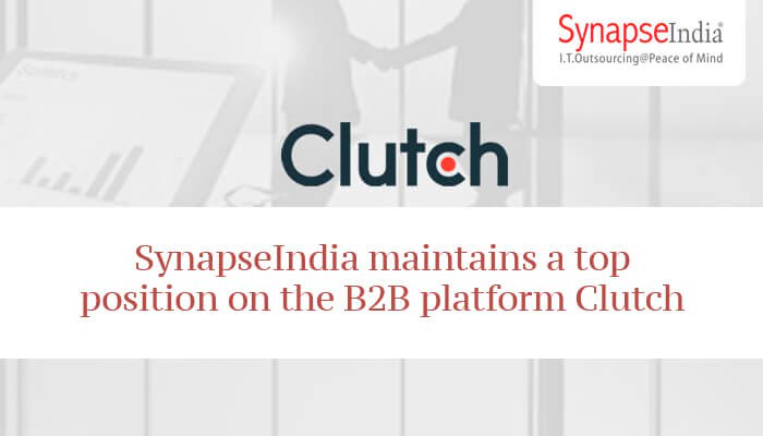 SynapseIndia maintains a top position on the B2B platform Clutch