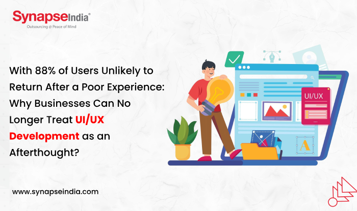With 88% of Users Unlikely to Return After a Poor Experience: Why Businesses Can No Longer Treat UI/UX Development as an Afterthought?