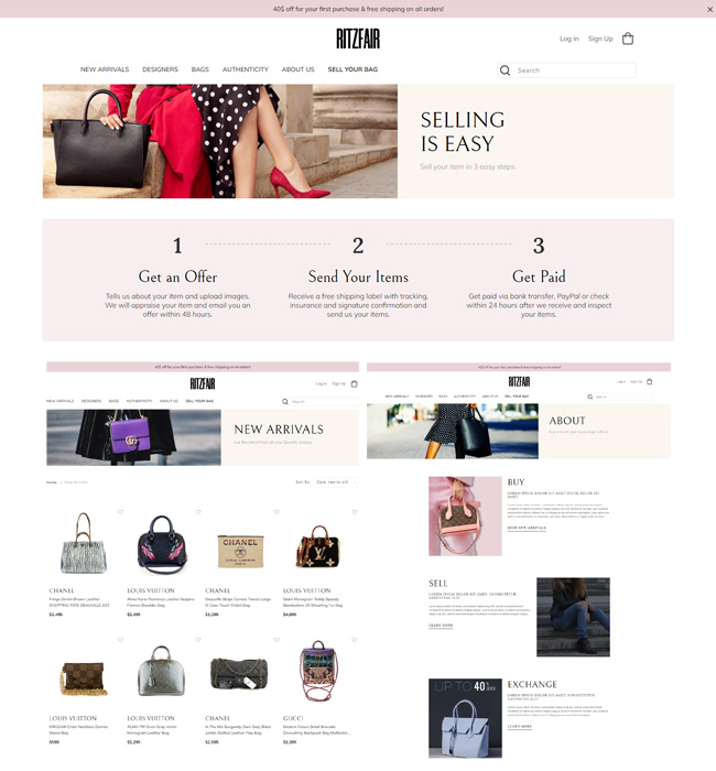  Ongoing Luxury Citizen Shopify store project