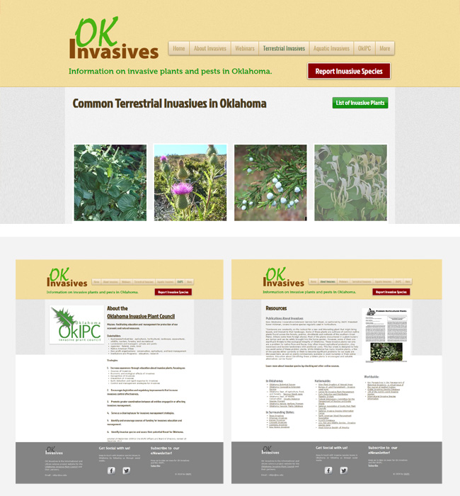  OK Invasives – Website Development Portfolio