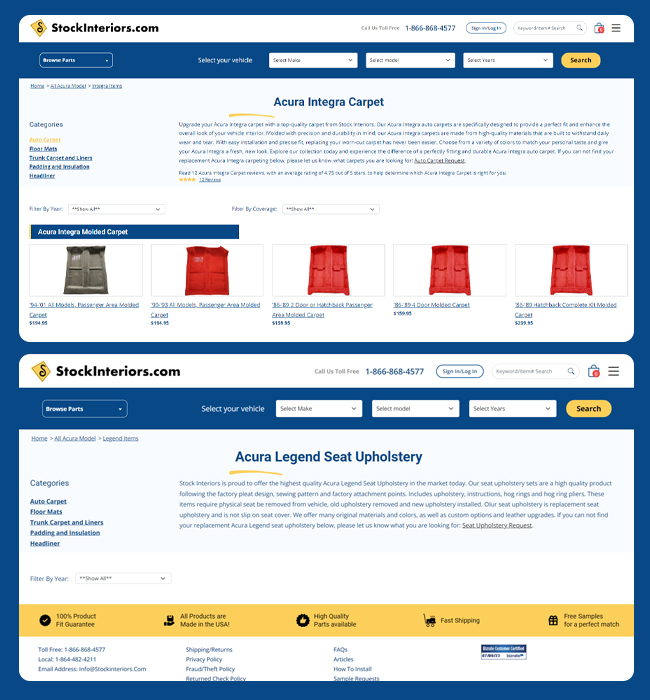  Stockinteriors New Ecommerce Website Development