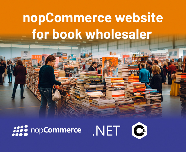 Website in nopCommerce for book wholesaler in USA