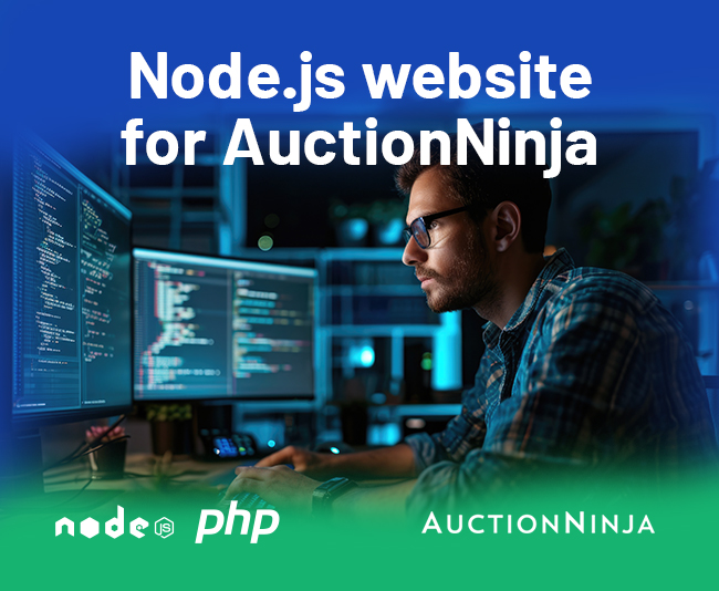 Node.JS website for AuctionNinja in USA