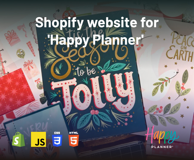 Shopify Website for Happy Planner in USA
