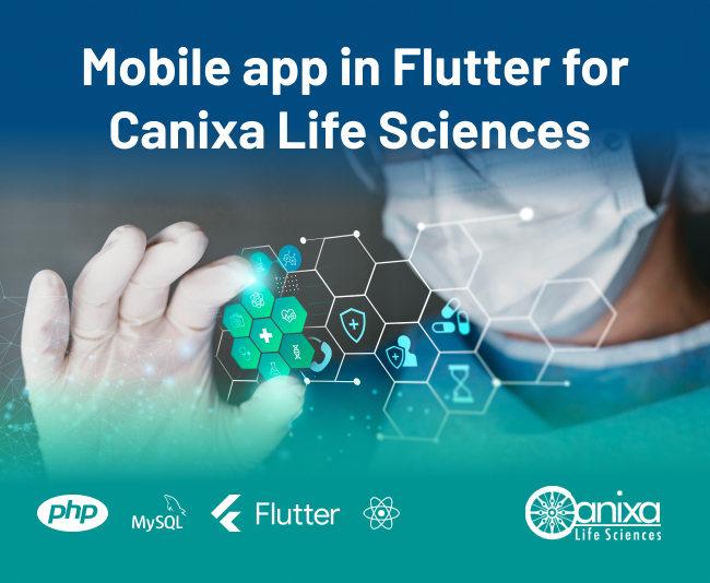 Mobile app in Flutter for Canixa Life Sciences