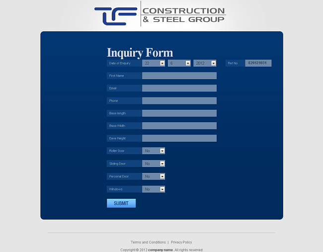 CRM Software for real Estate 'TF' - Construction & Steel Group