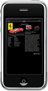 iPhone Mobile App for Automotive 'Car Application' – Search Car Models