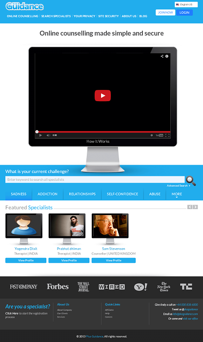 Guidance Plus - An Online Counseling Website