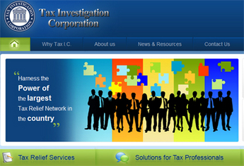 Website for Tax Investigation Corporation Company 'TIC' Using PHP