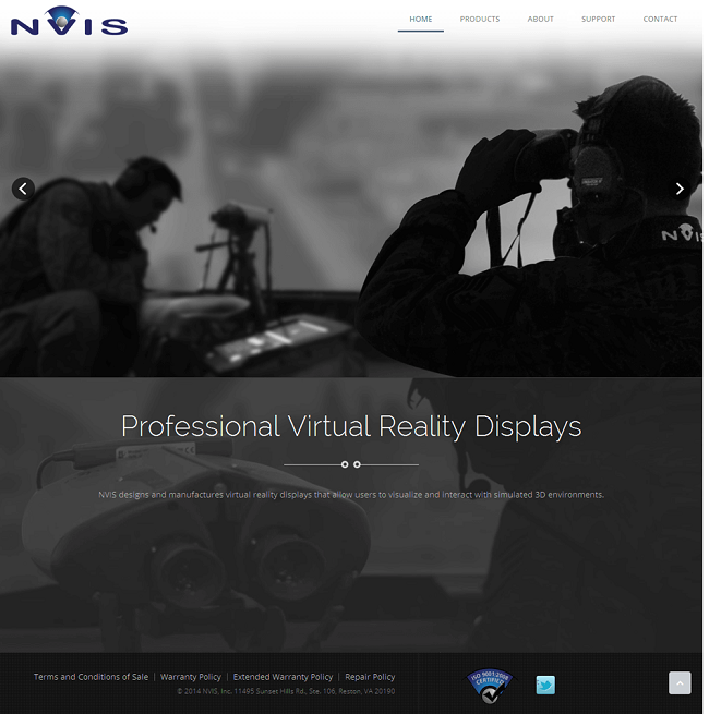 Nvisinc - A PHP Based Website For Virtual Reality Products