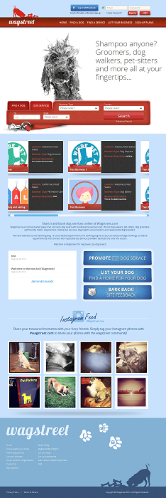Website for Pets 'wagstreet' Using CakePHP – Dog Care Products & Services
