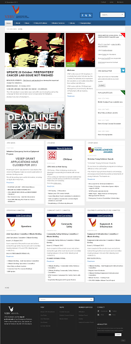 Development of Joomla Powered Website - Volunteer Fire Brigades Victoria