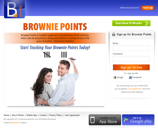 Development of A CakePHP Based Brownie Point Tracking Website
