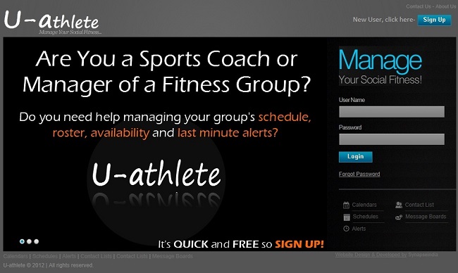 U-athlete - A Social Networking Site for Sports or Fitness Groups