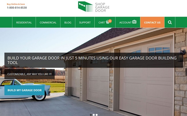 Enhancement of WordPress Based Website - Shop Garage Door