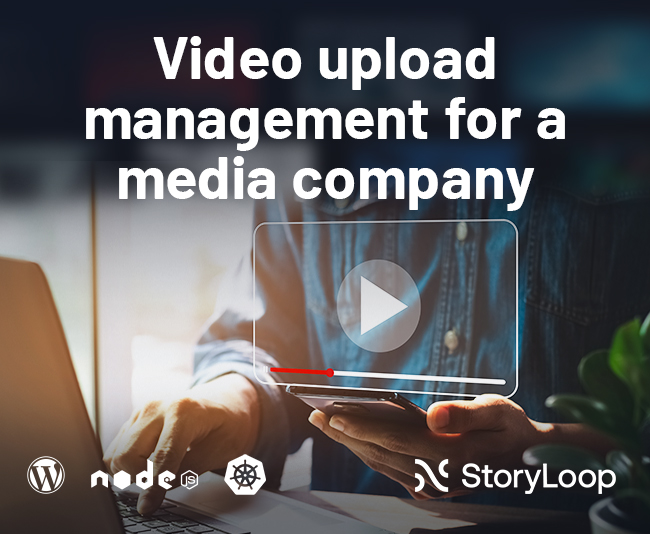 Website development for media company 'Story Loop' in USA