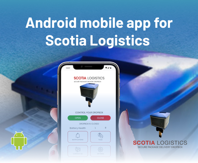Android Mobile App developed for Scotia Logistics in USA