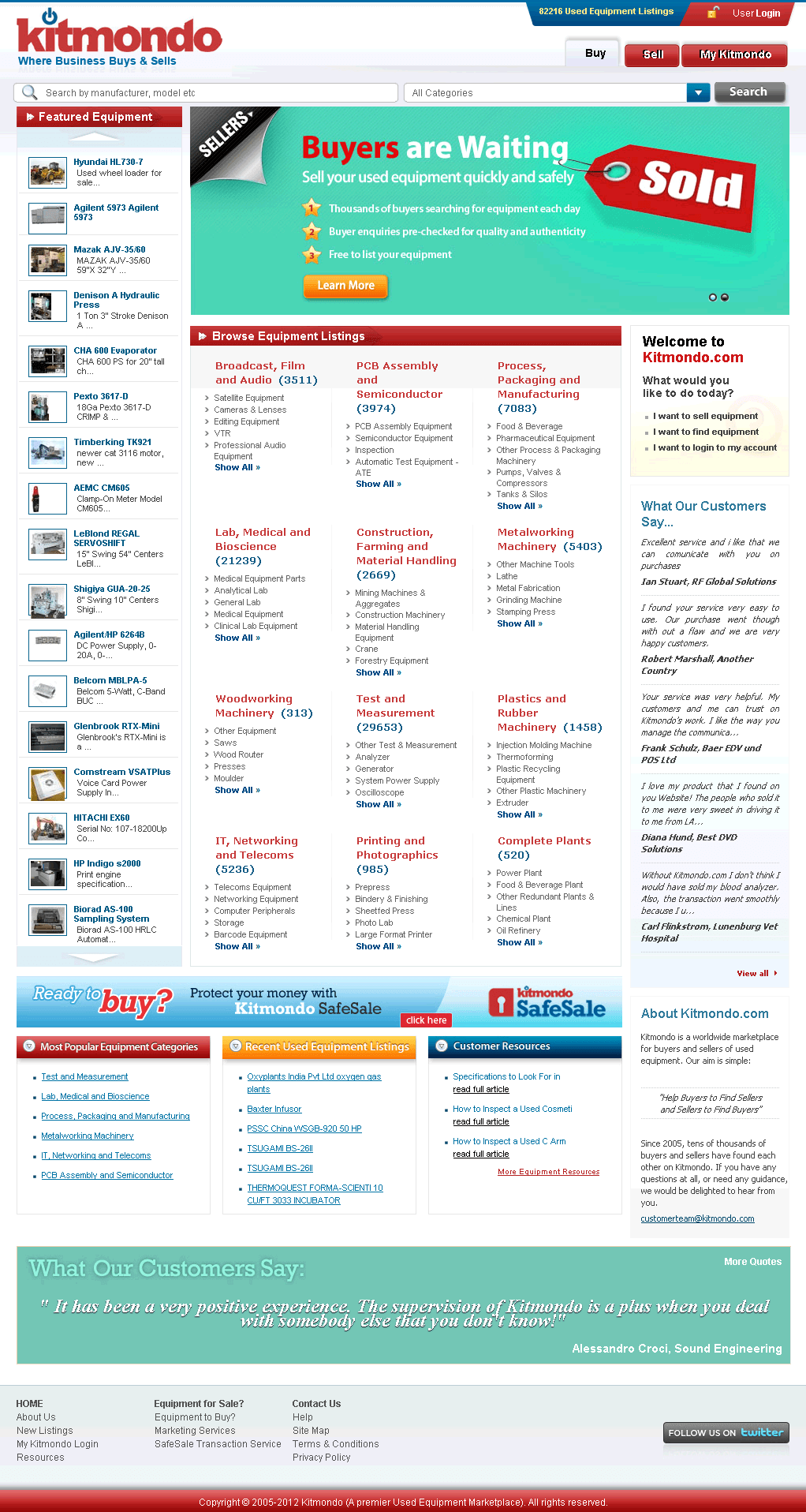 Development of ASP.NET Based Equipment Listing Site