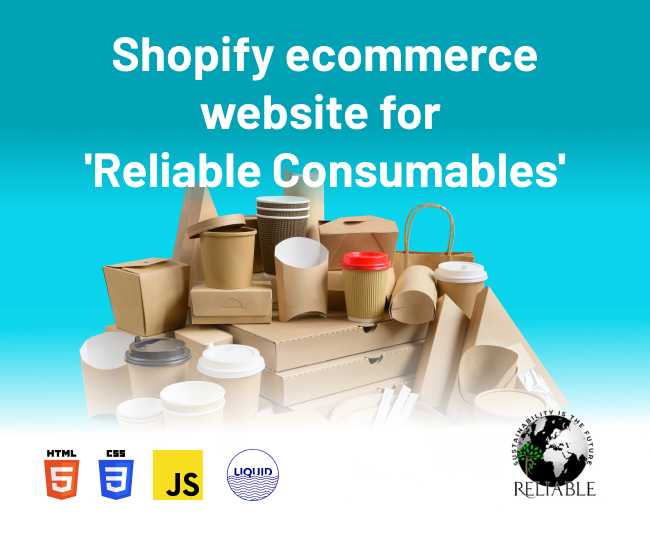 Shopify ecommerce website for Reliable Consumables in New Zealand