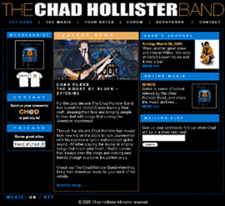  Dot Net Website for Consumer 'ChadHolllister' – Musical Band Group