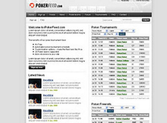  Dot Net Website for Appraisal Services Provider 'PokerFeed'