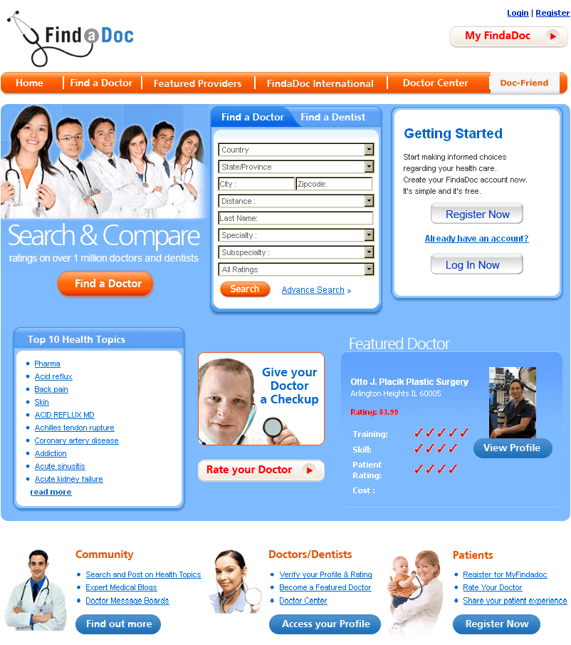 A Site for Finding a Doctor