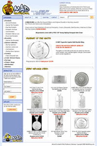  Website for Retail 'MADbling' Using HTML – Online Jewelry Store