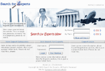  Website Development for Searching Experts and Consultants - SearchforExperts