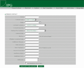 HTML Website for Finance 'IPG' – Forex Trading Company