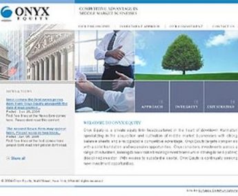 HTML Website for Private Equity Firm 'ONYX Equity'