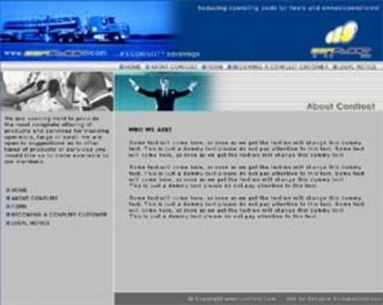  HTML Website for Transportation Industry Services Provider 'Confleet'
