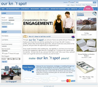  HTML Website for Media 'ourknotspot' – Social Platform for Couples