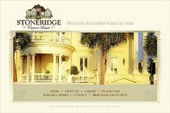 HTML Website for Real Estate 'Stoneridge' - House Construction Company