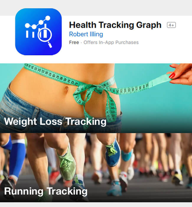 iPhone App Development for Health Industry in USA - Health Tracking Graph