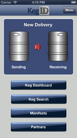  iPhone Mobile App for Asset Tracking & Checking Status of Kegs 'KegiID'