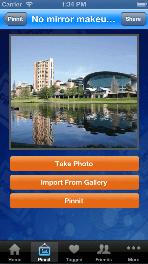  iPhone Mobile App for Entertainment 'pinnit' – Pictures Sharing App