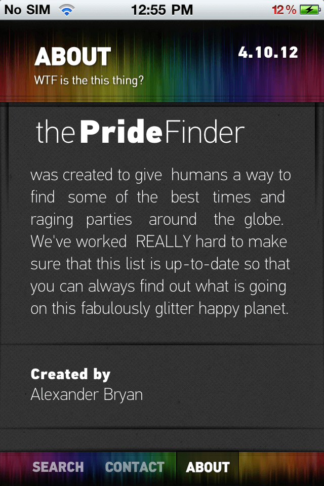  Pride Finder - iPhone App Development