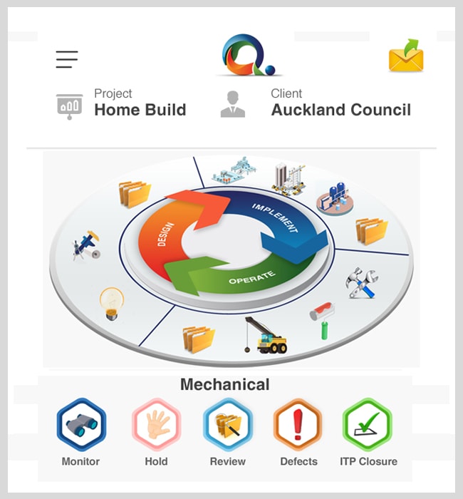 Mobile App Designing for QDot, a Construction Company in New Zealand