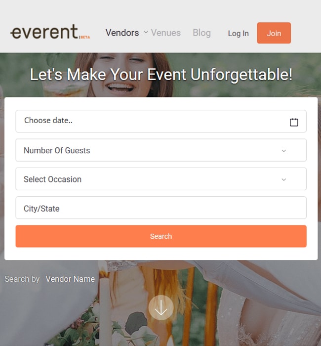 Laravel Website Development for Event Industry, USA - Everent