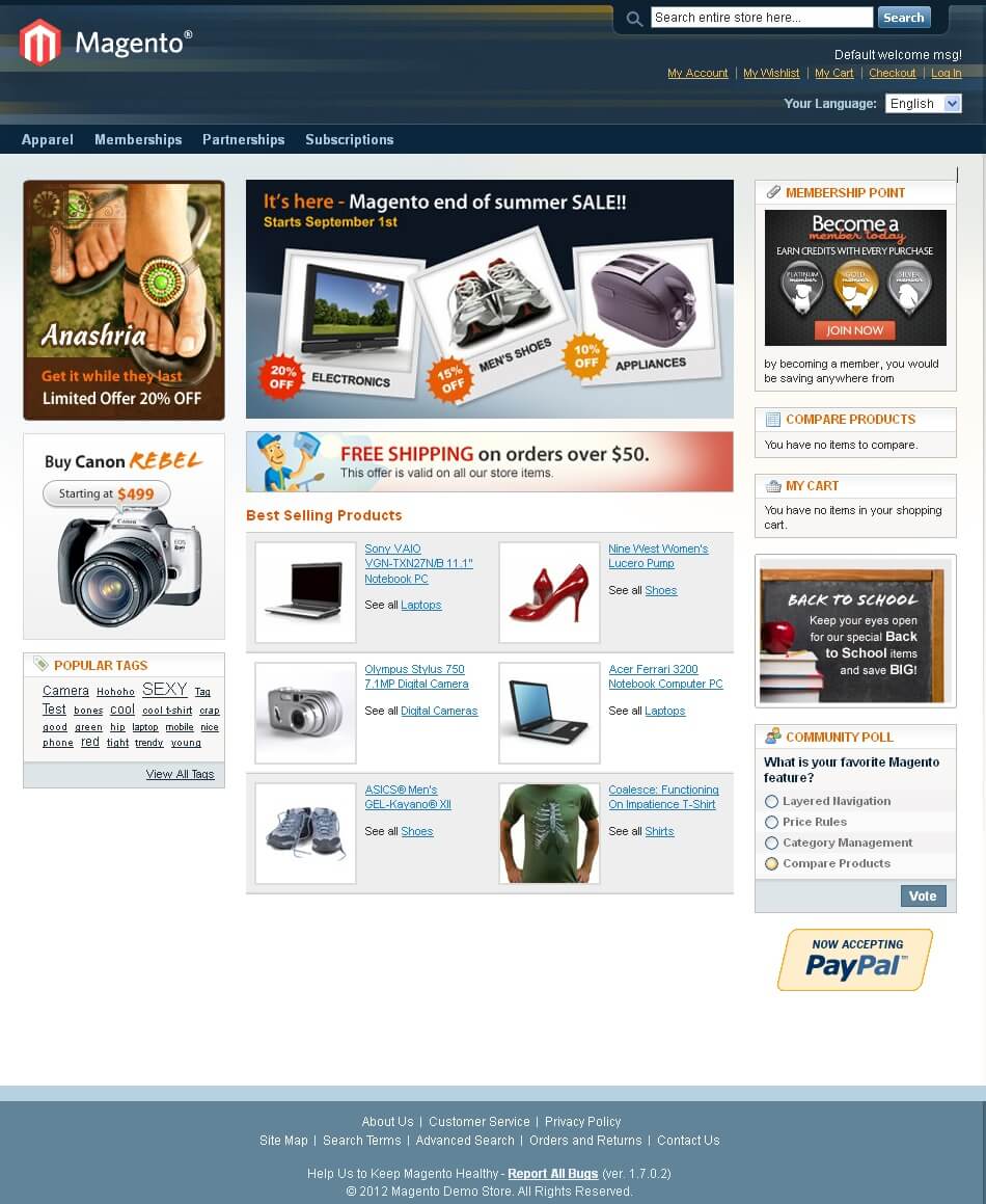  Magento Website Consumer 'realmage' – Online Shopping Store