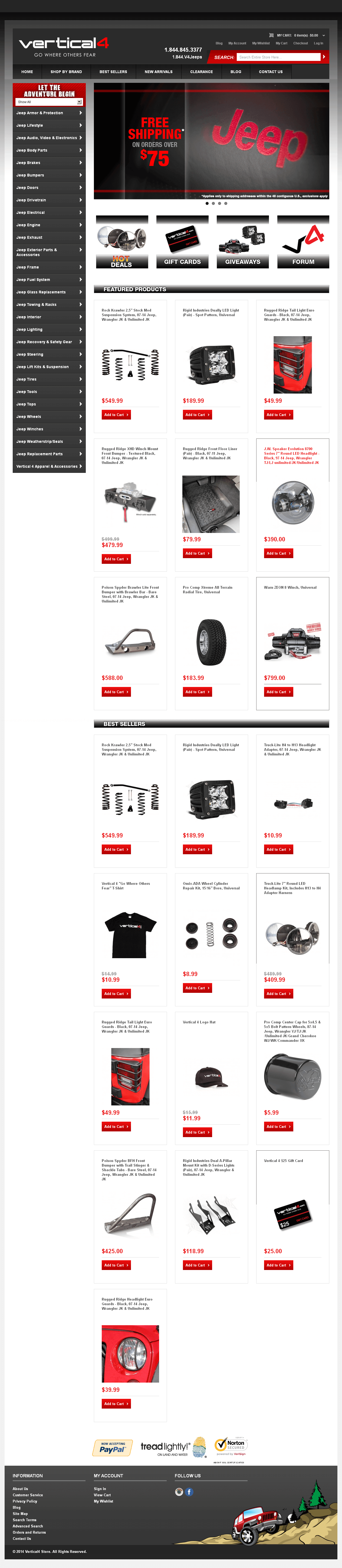  Verticle4 - A Magento Based eCommerce Site for Dealing in Vehicle Parts