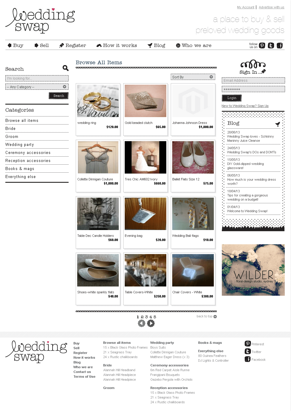 A Multi-Vendor Wedding E-shop