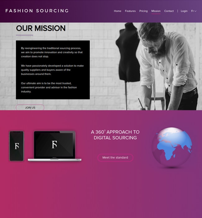 eCommerce Website Design & Development for Fashion Sourcing in France