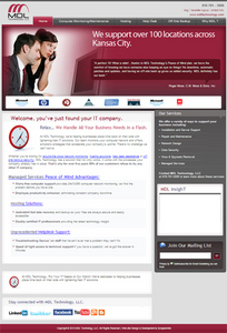  PHP Website for ''MDL Technology LLC' – Managed IT Services & Support