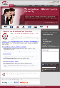 PHP Website for ''MDL Technology LLC' – Managed IT Services & Support