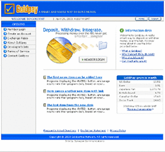  Website for Consumer 'Goldpay' Using PHP – Money Transfer Online