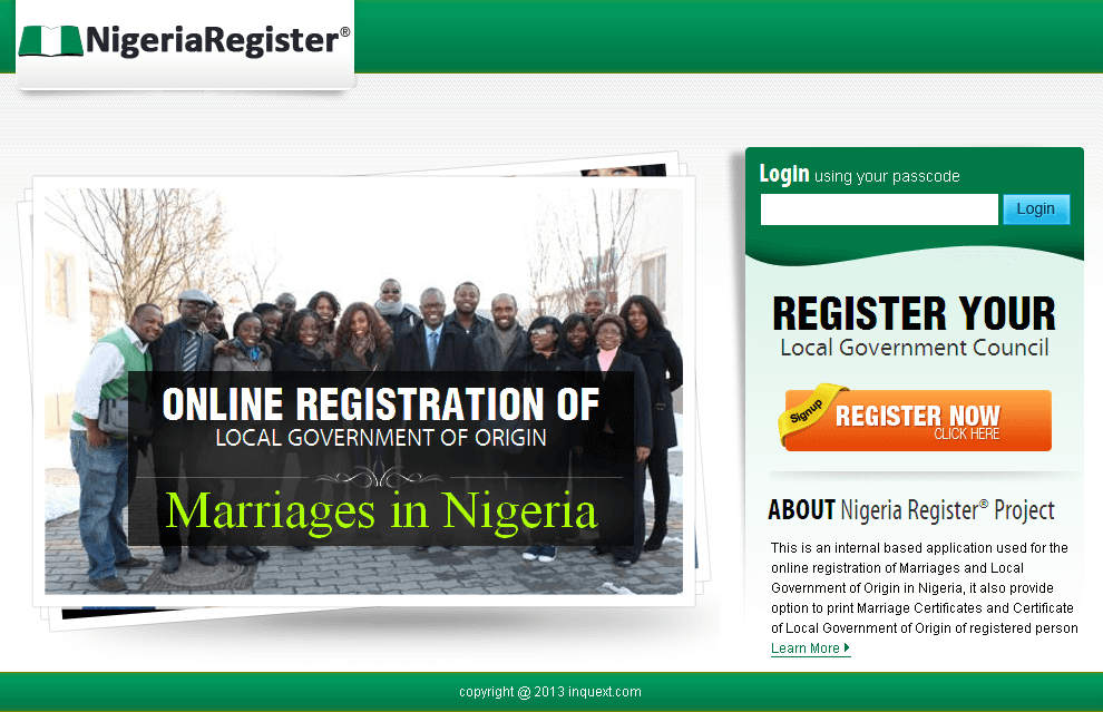  Website for Nigerian Local Government Council