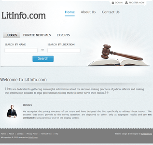  A Website for Helping Attorneys to Search for Judges